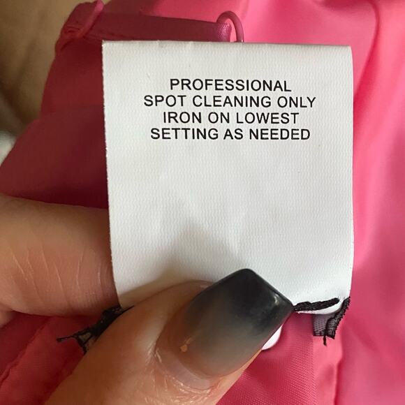 B. Darlin New Pink Satin Slip Dress Formal Gown Size 13 - Picture 7 of 8